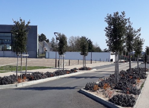 Requalification des parkings cars scolaires et véhicules